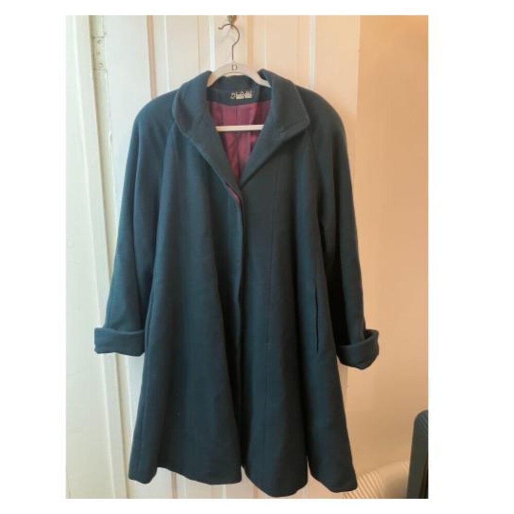 Vintage Forest Green Searle Wool Swing Coat